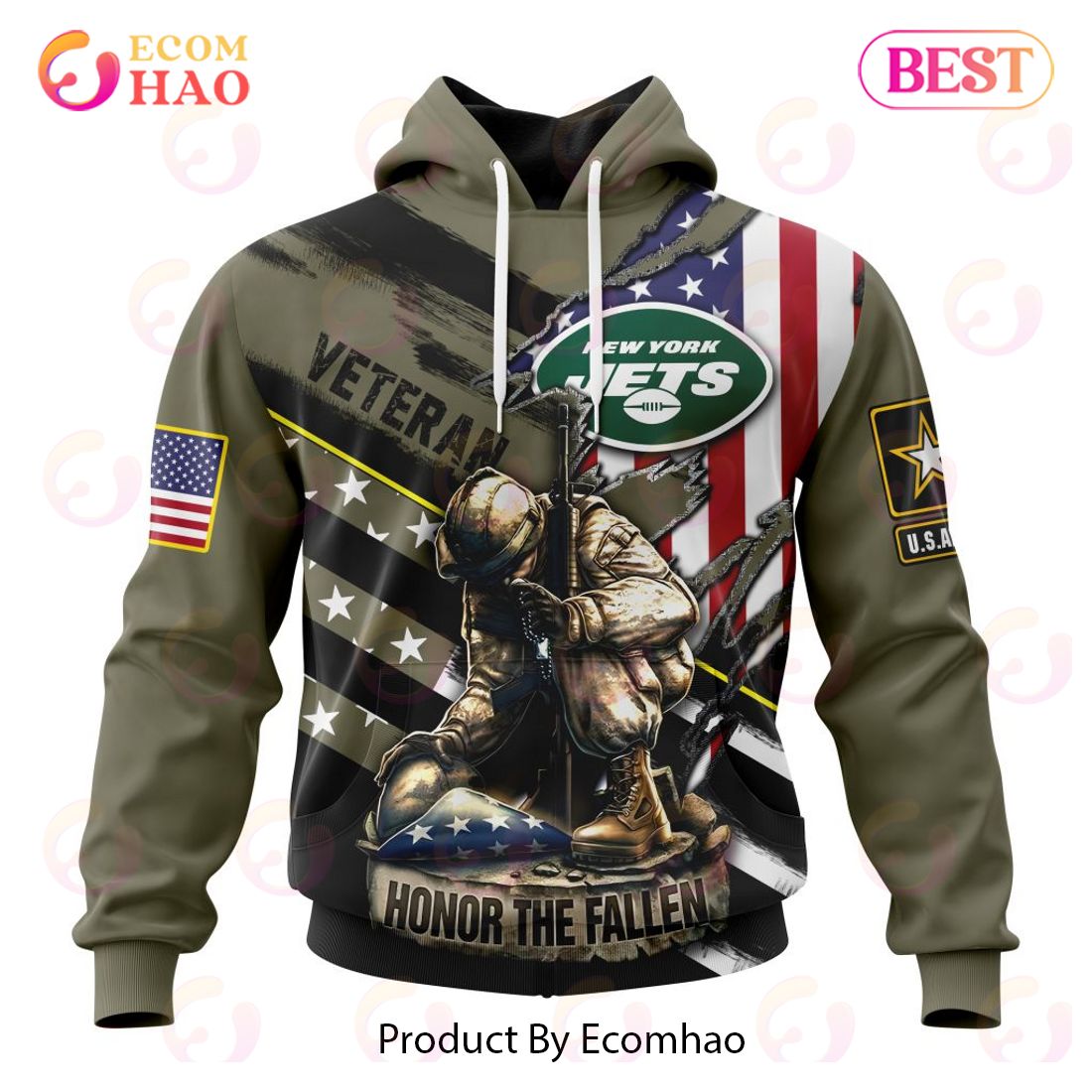 New York Jets pay tribute to America's military, veterans with