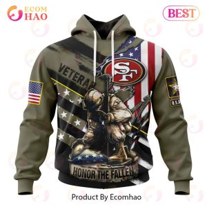 NFL San Francisco 49ers Honor Veterans And Their Families 3D Hoodie
