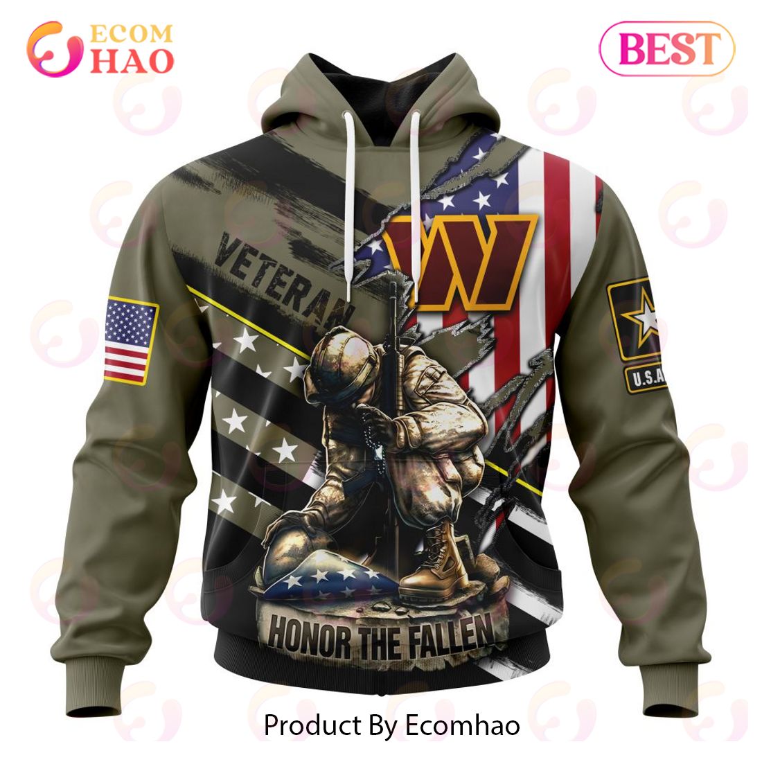 NFL Pittsburgh Steelers Honor Veterans And Their Families 3D Hoodie