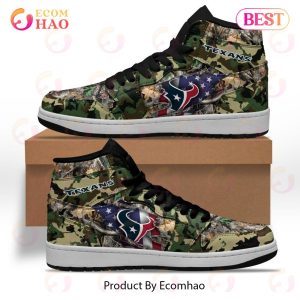 NFL Houston Texans Special Camo Realtree Hunting Air Jordan 1, High Top