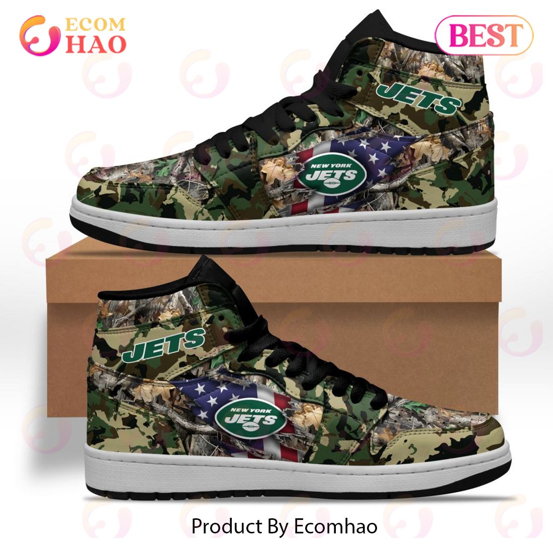 NFL Los Angeles Rams Special Camo Realtree Hunting Air Jordan 1, High Top