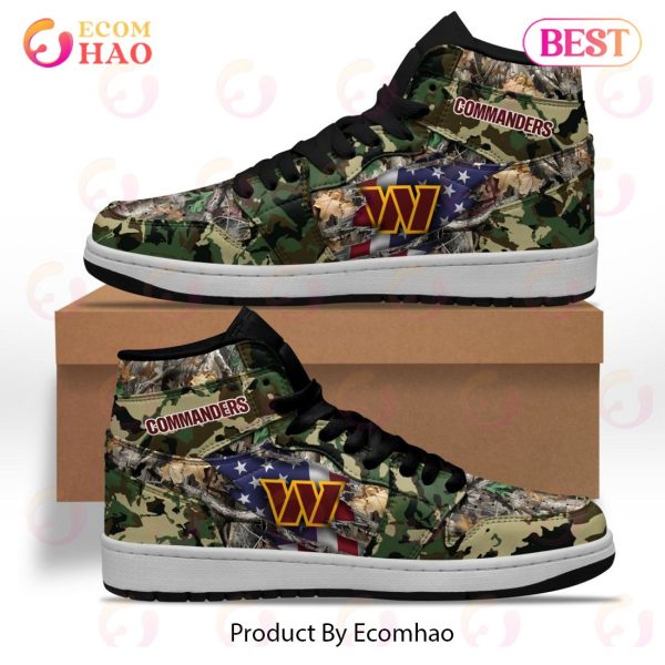 NFL Washington Commanders Special Camo Realtree Hunting Air Jordan 1, High Top