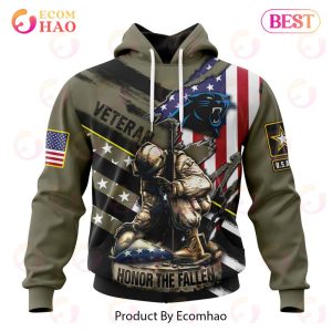 NFL Carolina Panthers Honor Veterans And Their Families 3D Hoodie
