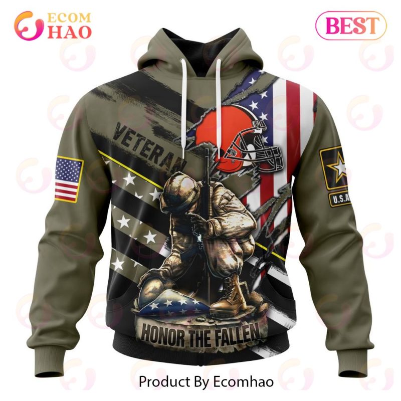 Browns veterans day hoodie Clearance