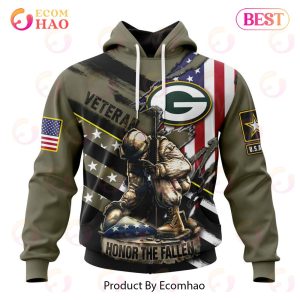 NFL Green Bay Packers Honor Veterans And Their Families 3D Hoodie