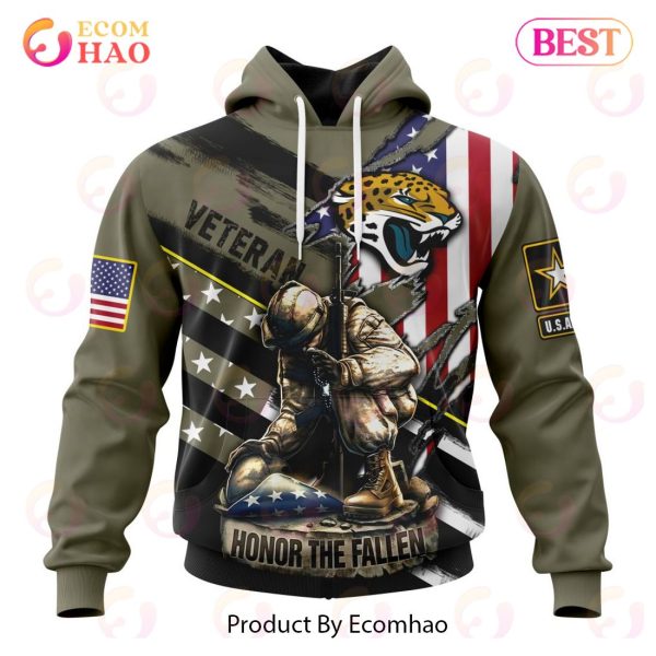 NFL Jacksonville Jaguars Honor Veterans And Their Families 3D Hoodie