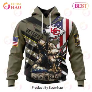 NFL Kansas City Chiefs Honor Veterans And Their Families 3D Hoodie