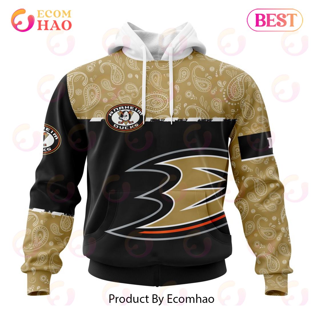 NHL Calgary Flames Specialized Jersey Hockey With Paisley 3D Hoodie