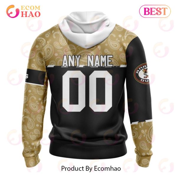 NHL Anaheim Ducks Specialized Jersey Hockey With Paisley 3D Hoodie