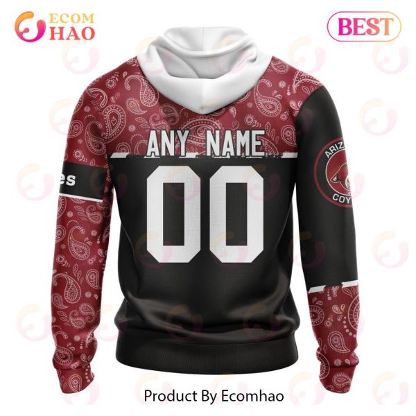 NHL Arizona Coyotes Specialized Jersey Hockey With Paisley 3D Hoodie