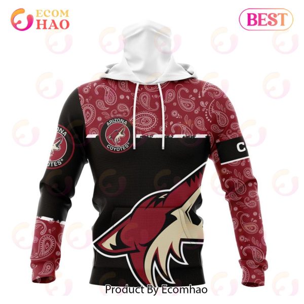 NHL Arizona Coyotes Specialized Jersey Hockey With Paisley 3D Hoodie