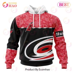 NHL Carolina Hurricanes Specialized Jersey Hockey With Paisley 3D Hoodie