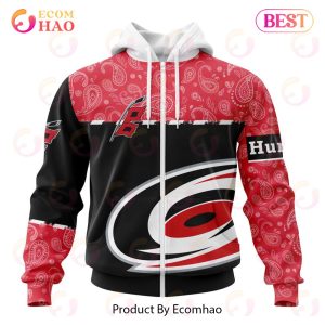 NHL Carolina Hurricanes Specialized Jersey Hockey With Paisley 3D Hoodie