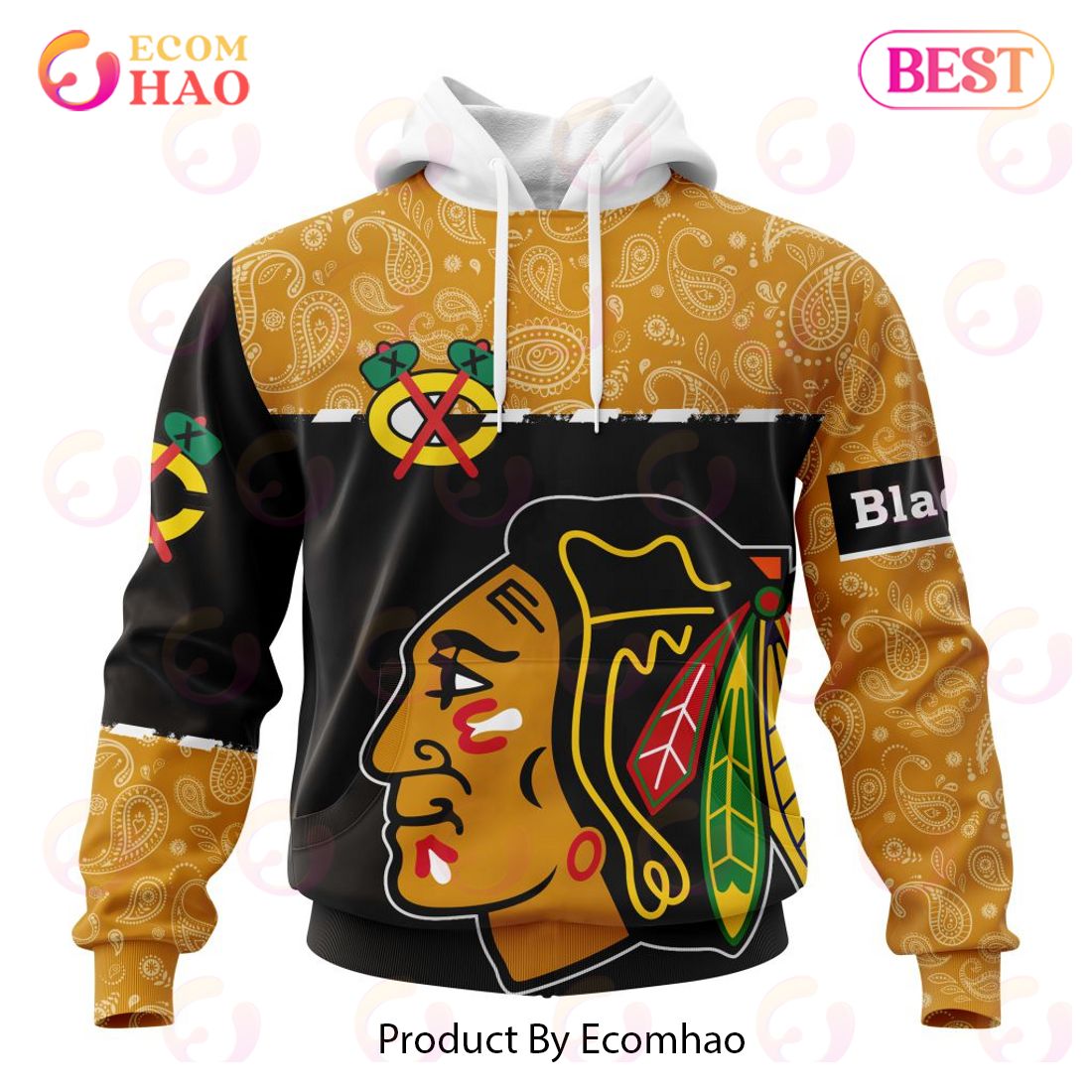 NHL Calgary Flames Specialized Jersey Hockey With Paisley 3D Hoodie