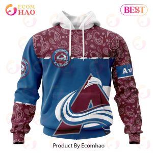NHL Colorado Avalanche Specialized Jersey Hockey With Paisley 3D Hoodie