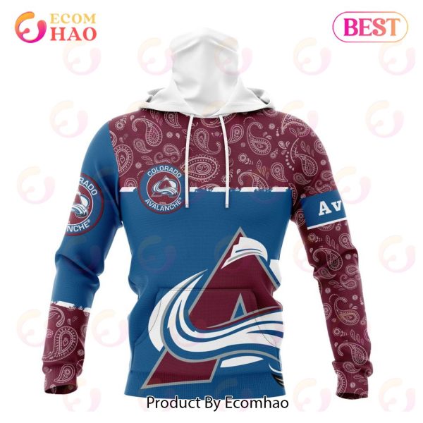 NHL Colorado Avalanche Specialized Jersey Hockey With Paisley 3D Hoodie