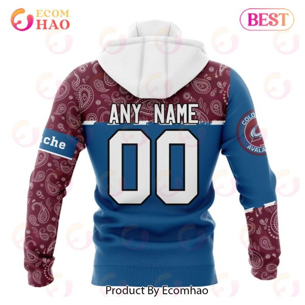 NHL Colorado Avalanche Specialized Jersey Hockey With Paisley 3D Hoodie