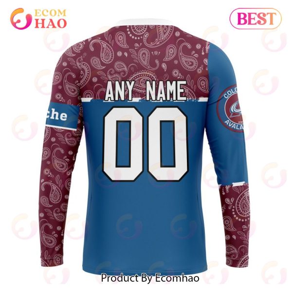NHL Colorado Avalanche Specialized Jersey Hockey With Paisley 3D Hoodie