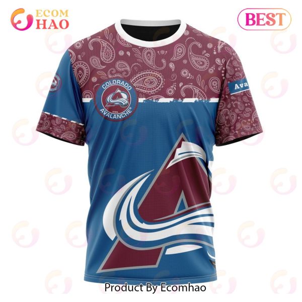 NHL Colorado Avalanche Specialized Jersey Hockey With Paisley 3D Hoodie