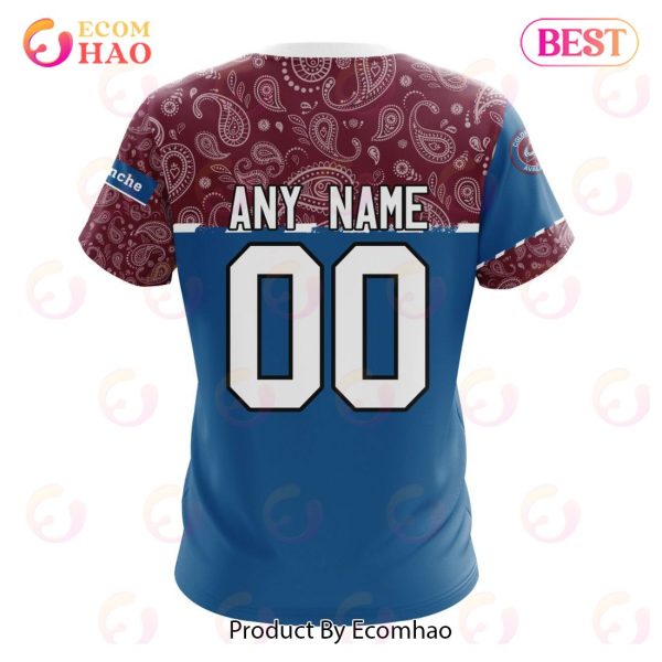 NHL Colorado Avalanche Specialized Jersey Hockey With Paisley 3D Hoodie