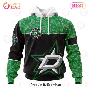 NHL Dallas Stars Specialized Jersey Hockey With Paisley 3D Hoodie