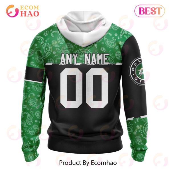 NHL Dallas Stars Specialized Jersey Hockey With Paisley 3D Hoodie