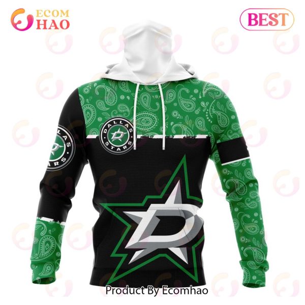 NHL Dallas Stars Specialized Jersey Hockey With Paisley 3D Hoodie