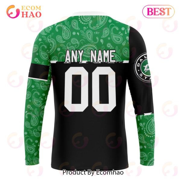 NHL Dallas Stars Specialized Jersey Hockey With Paisley 3D Hoodie