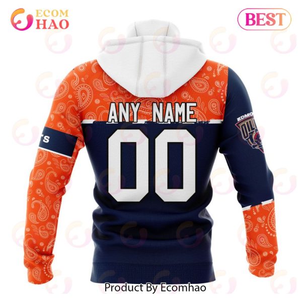 NHL Edmonton Oilers Specialized Jersey Hockey With Paisley 3D Hoodie