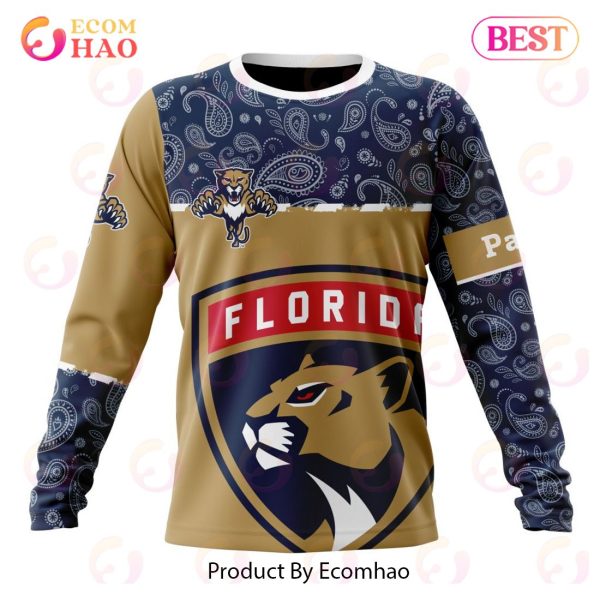 NHL Florida Panthers Specialized Jersey Hockey With Paisley 3D Hoodie