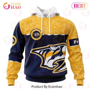 NHL Nashville Predators Specialized Jersey Hockey With Paisley 3D Hoodie