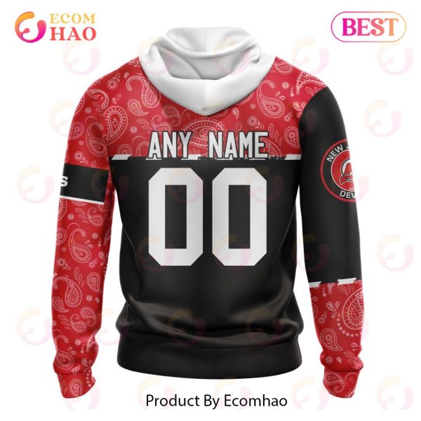 NHL New Jersey Devils Specialized Jersey Hockey With Paisley 3D Hoodie