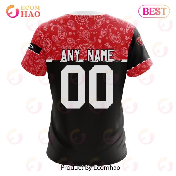 NHL New Jersey Devils Specialized Jersey Hockey With Paisley 3D Hoodie