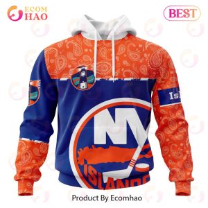 NHL New York Islanders Specialized Jersey Hockey With Paisley 3D Hoodie
