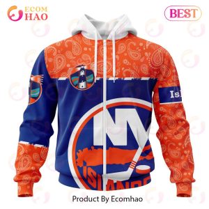 NHL New York Islanders Specialized Jersey Hockey With Paisley 3D Hoodie
