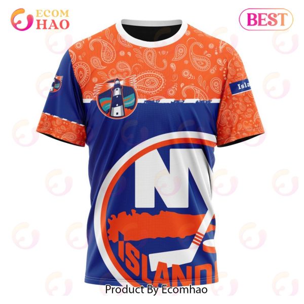 NHL New York Islanders Specialized Jersey Hockey With Paisley 3D Hoodie