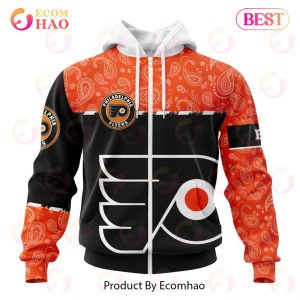 NHL Philadelphia Flyers Specialized Jersey Hockey With Paisley 3D Hoodie