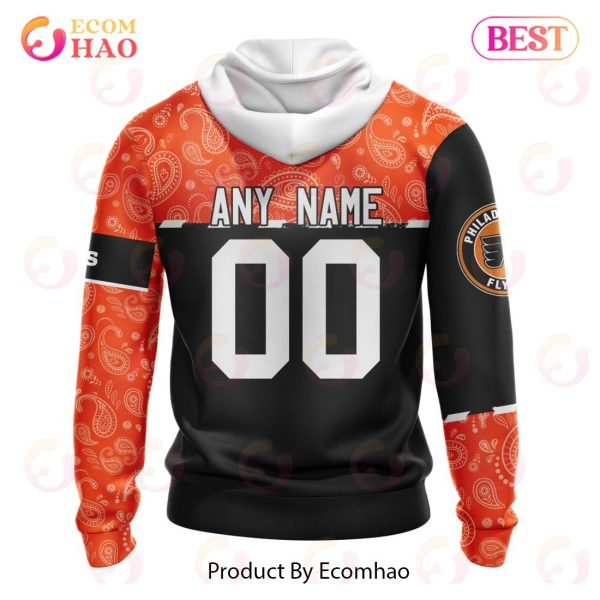 NHL Philadelphia Flyers Specialized Jersey Hockey With Paisley 3D Hoodie