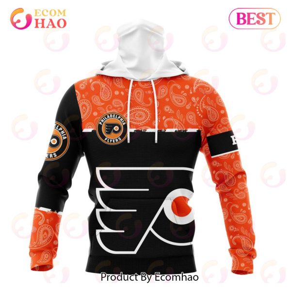NHL Philadelphia Flyers Specialized Jersey Hockey With Paisley 3D Hoodie