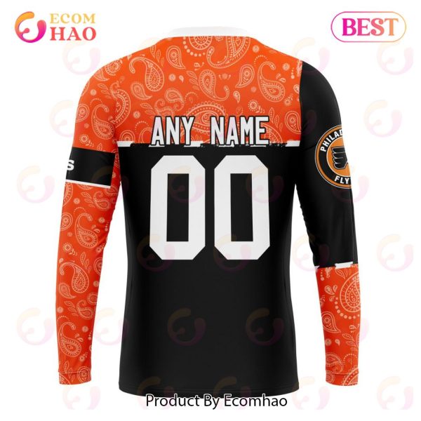 NHL Philadelphia Flyers Specialized Jersey Hockey With Paisley 3D Hoodie