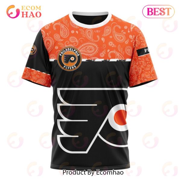 NHL Philadelphia Flyers Specialized Jersey Hockey With Paisley 3D Hoodie