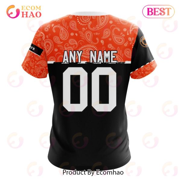 NHL Philadelphia Flyers Specialized Jersey Hockey With Paisley 3D Hoodie