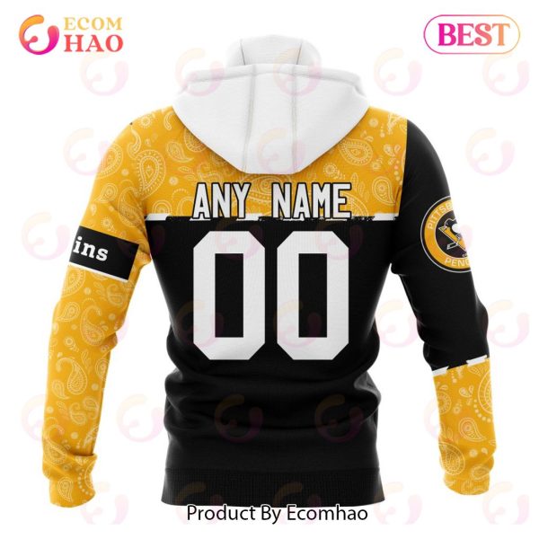 NHL Pittsburgh Penguins Specialized Jersey Hockey With Paisley 3D Hoodie