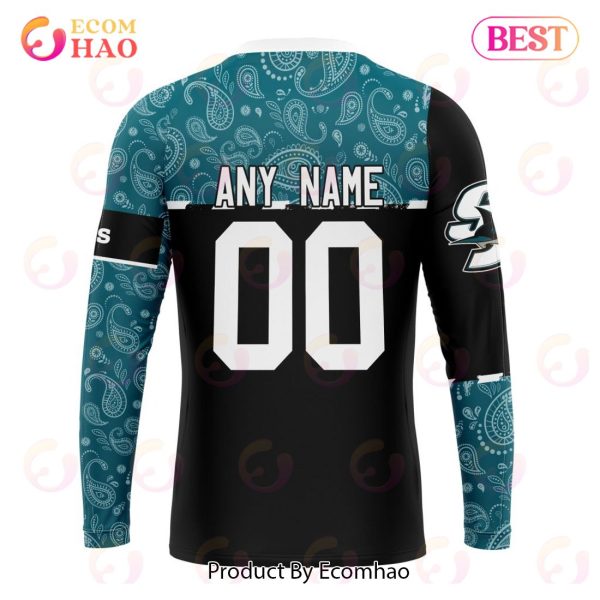NHL San Jose Sharks Specialized Jersey Hockey With Paisley 3D Hoodie