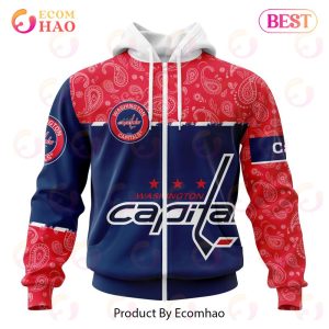 NHL Washington Capitals Specialized Jersey Hockey With Paisley 3D Hoodie
