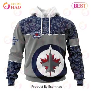 NHL Winnipeg Jets Specialized Jersey Hockey With Paisley 3D Hoodie