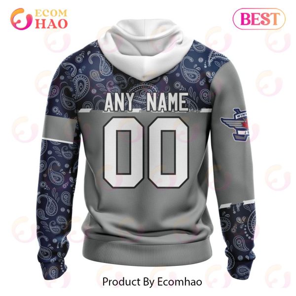 NHL Winnipeg Jets Specialized Jersey Hockey With Paisley 3D Hoodie