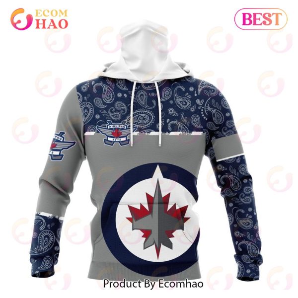 NHL Winnipeg Jets Specialized Jersey Hockey With Paisley 3D Hoodie