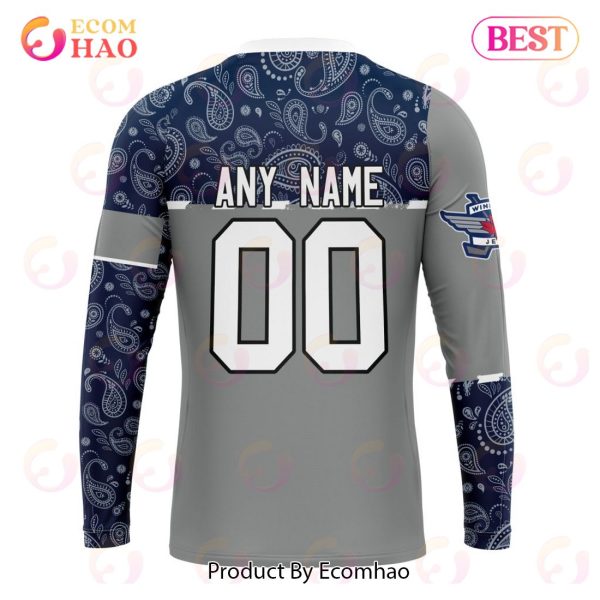 NHL Winnipeg Jets Specialized Jersey Hockey With Paisley 3D Hoodie