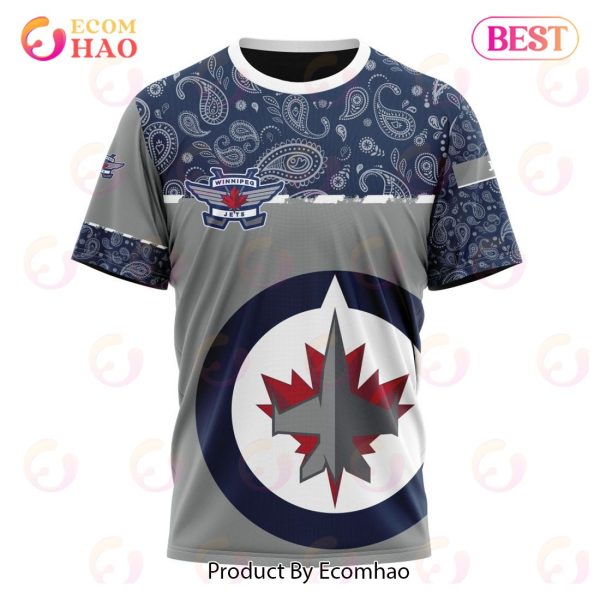 NHL Winnipeg Jets Specialized Jersey Hockey With Paisley 3D Hoodie